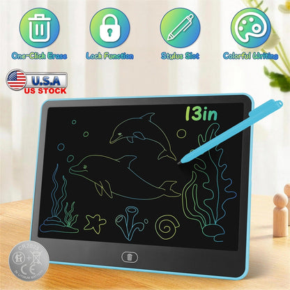 LCD Writing Tablet for Kids with Stylus & Lock FunctionWriting TabletTorqelo.com