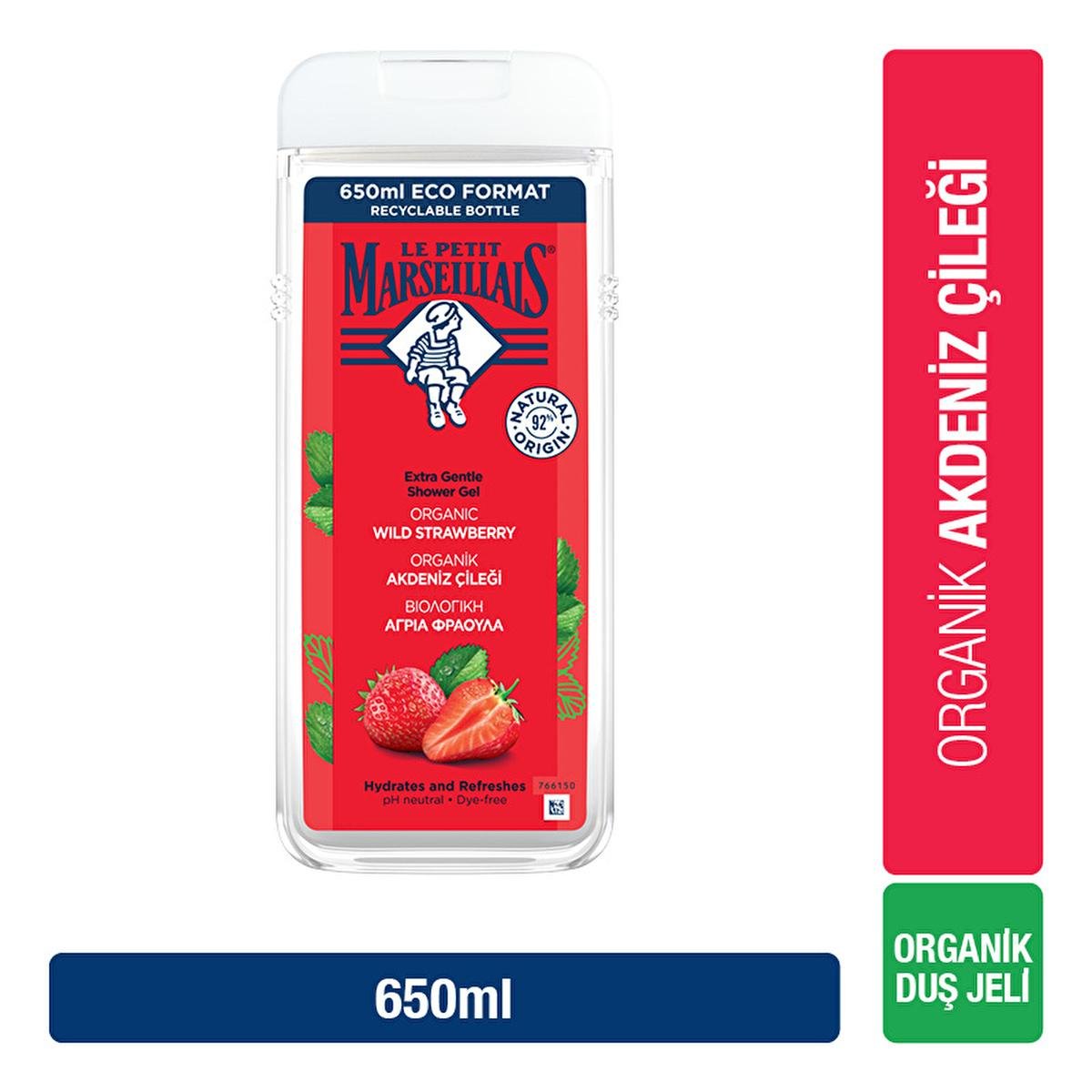 Le Petit Marseillais Mediterranean Strawberry Shower Gel - Refreshing & Energizing, 650mlShower GelTorqelo.com