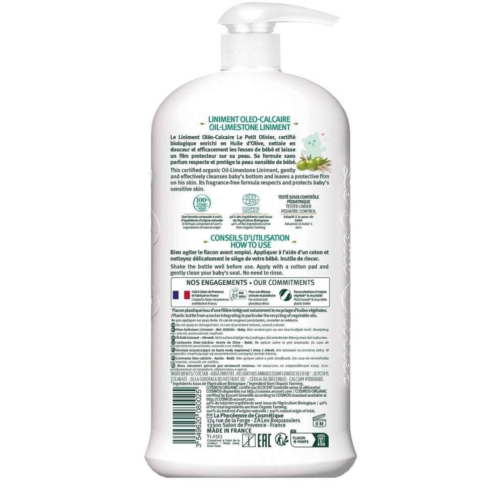 Le Petit Olivier Baby Limestone Liniment Oil for Gentle Care 750ml by Beauty Care Bag