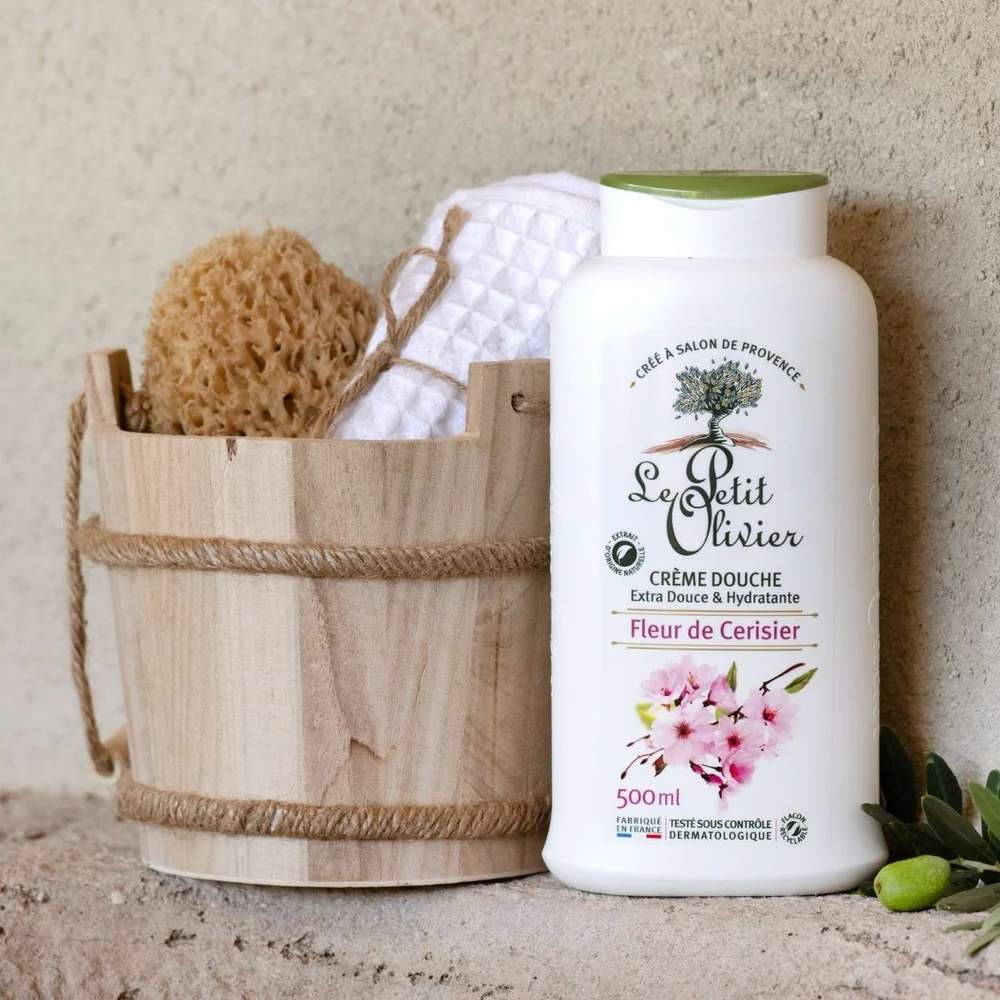 Le Petit Olivier Cherry Blossom Shower Cream 500ml by Beauty Care Bag