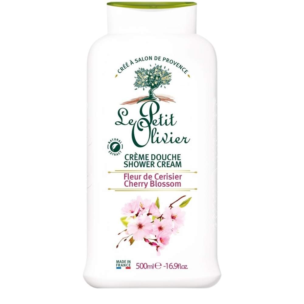 Le Petit Olivier Cherry Blossom Shower Cream 500ml by Beauty Care Bag
