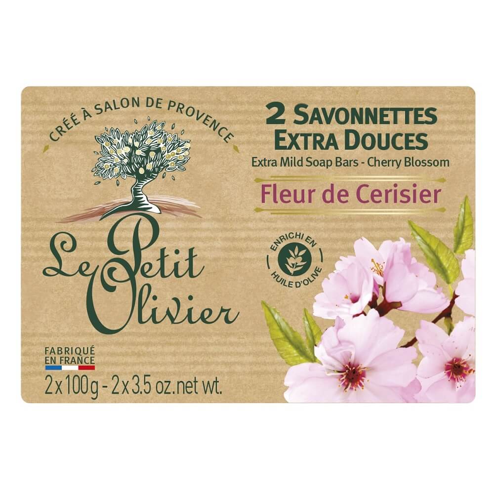 Le Petit Olivier Cherry Blossom Soap Pack 2x100g by Beauty Care Bag