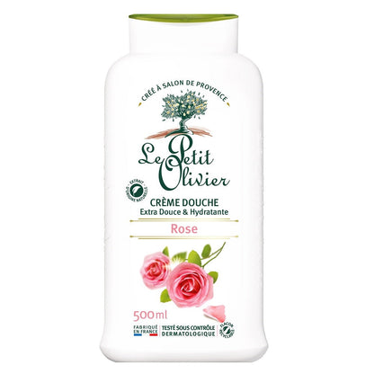 Le Petit Olivier Rose Shower Cream for Soft Skin 500ml by Beauty Care Bag