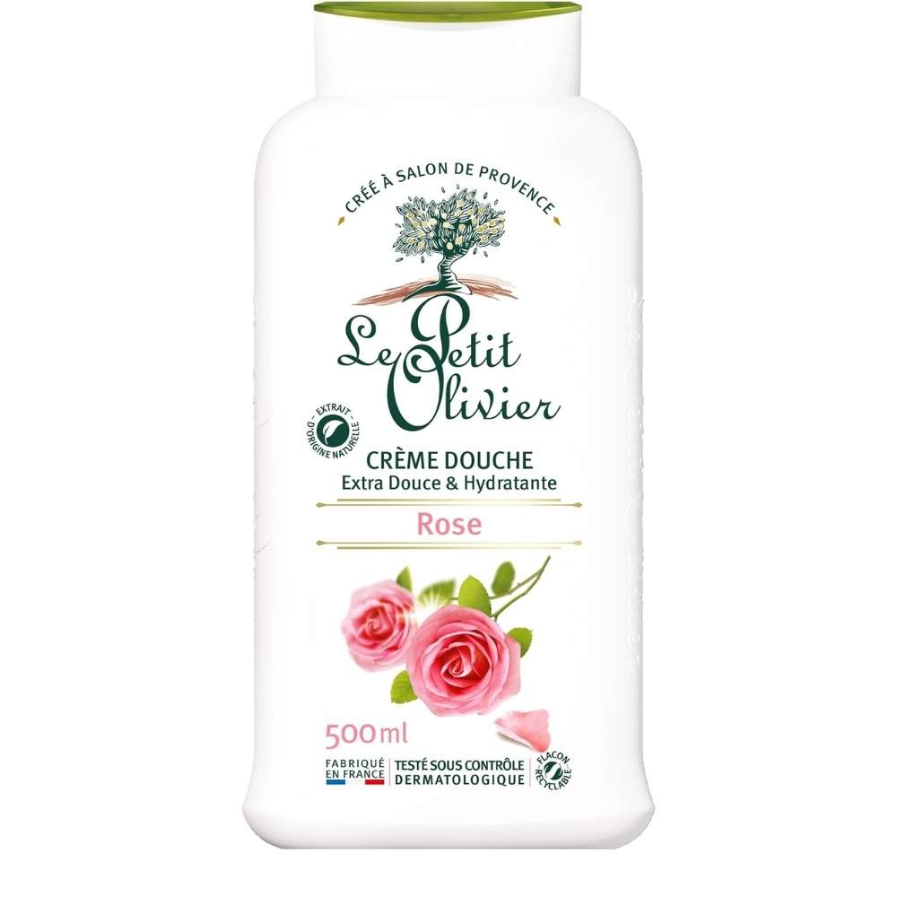 Le Petit Olivier Rose Shower Cream for Soft Skin 500ml by Beauty Care Bag