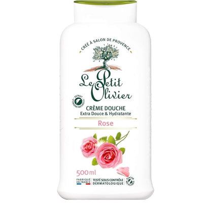 Le Petit Olivier Rose Shower Cream for Soft Skin 500ml by Beauty Care Bag