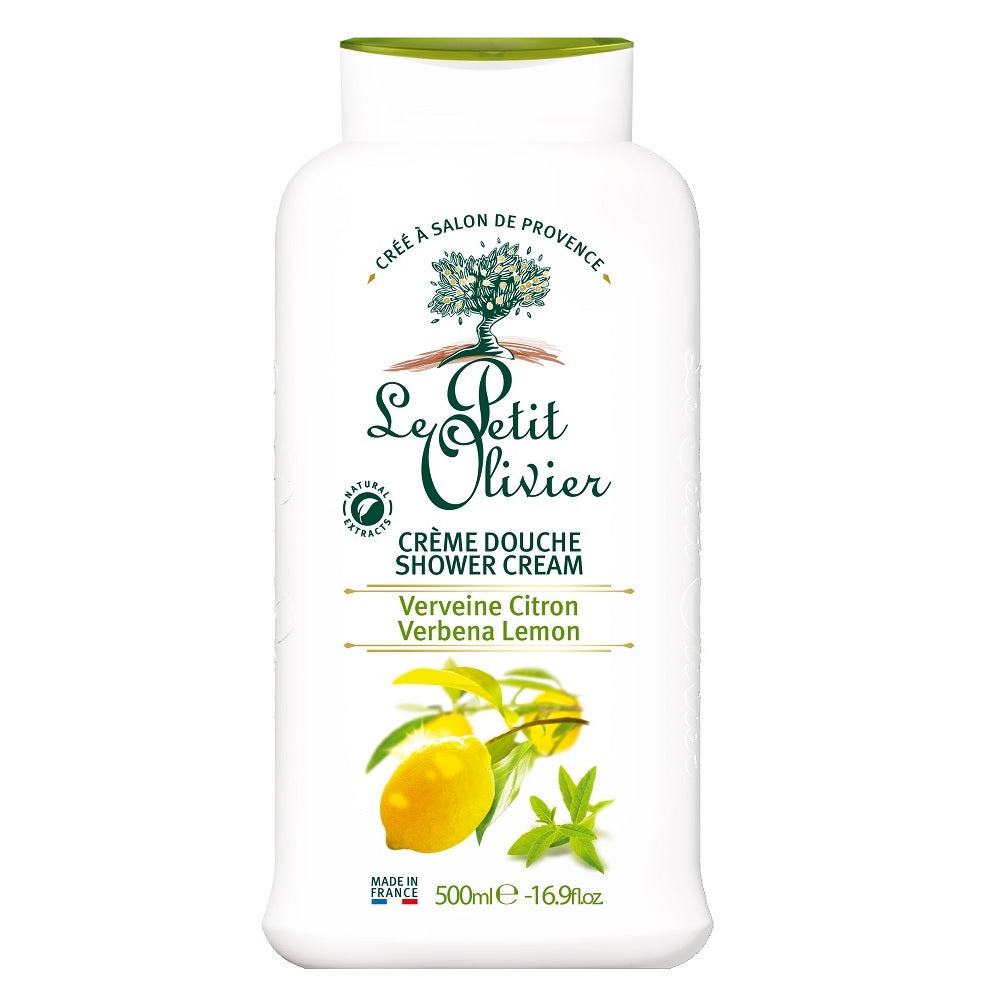 Le Petit Olivier Verbena Lemon Shower Cream for Fresh Skin 500ml by Beauty Care Bag