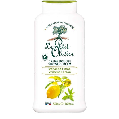 Le Petit Olivier Verbena Lemon Shower Cream for Fresh Skin 500ml by Beauty Care Bag