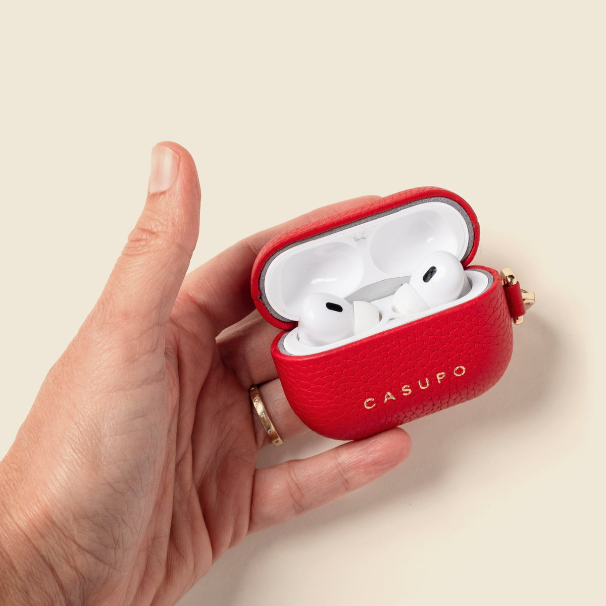 Leather Airpod Case - RedSmall Leather GoodsTorqelo.com