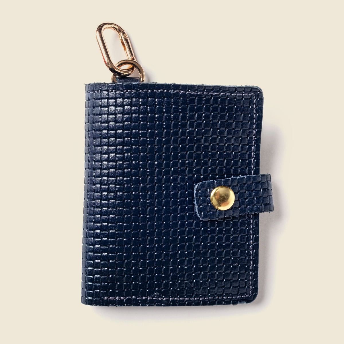Leather Bifold Wallet with Snap & Key Ring - Navy Limited EditionSmall BifoldTorqelo.com