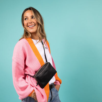 Leather Fanny Pack - BlackDopp Toiletry BagTorqelo.com