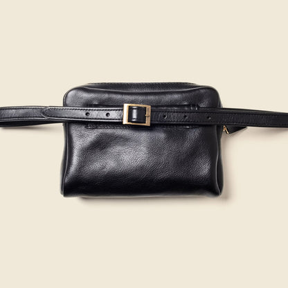 Leather Fanny Pack - BlackDopp Toiletry BagTorqelo.com