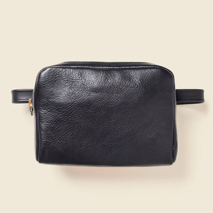 Leather Fanny Pack - BlackDopp Toiletry BagTorqelo.com