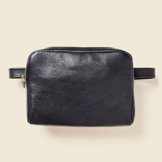 Leather Fanny Pack - BlackDopp Toiletry BagTorqelo.com