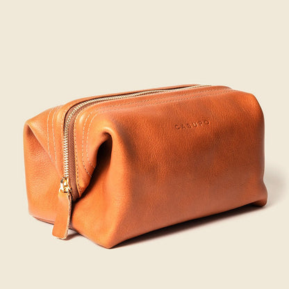 Leather Toiletry Bag - NaturalDopp Toiletry BagTorqelo.com