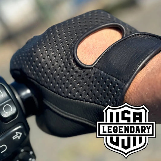 Ventilated Touchscreen Deerskin Driving Gloves by Legendary USA