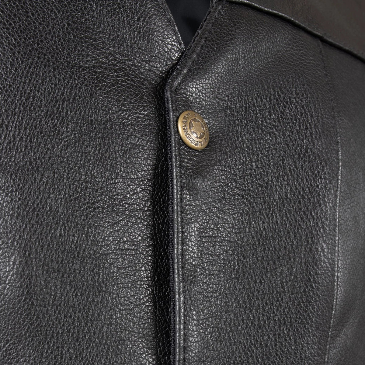 Legendary Dixon Men's Leather Motorcycle Vest by Legendary USA
