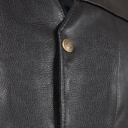 Legendary Dixon Men's Leather Motorcycle Vest by Legendary USA