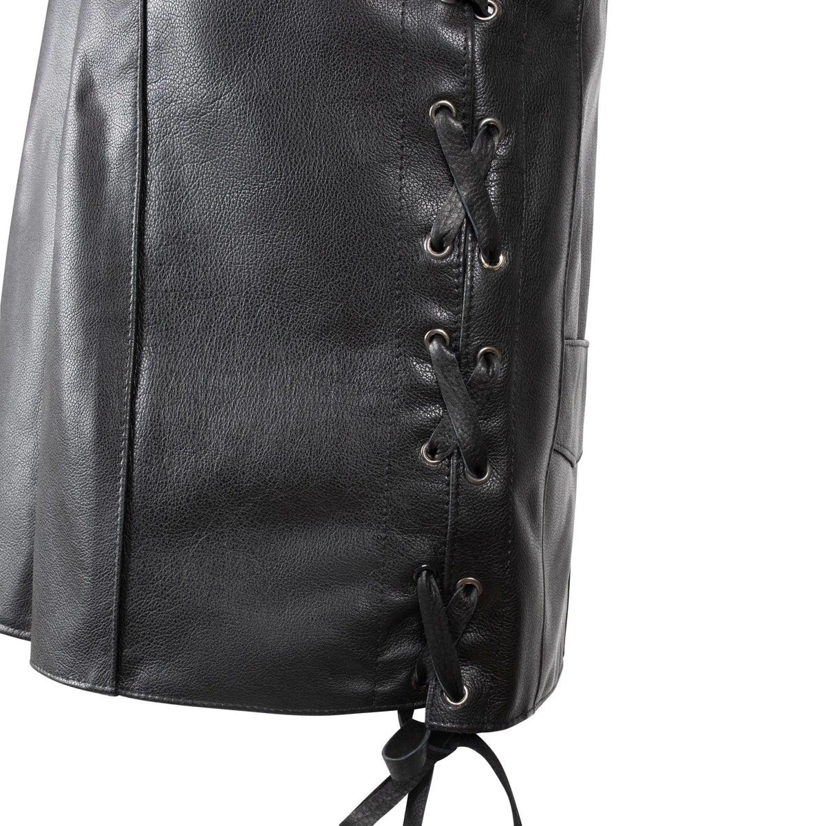Legendary Dixon Men's Leather Motorcycle Vest by Legendary USA