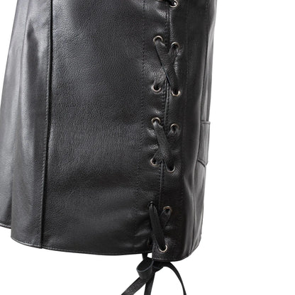 Legendary Dixon Men's Leather Motorcycle Vest by Legendary USA