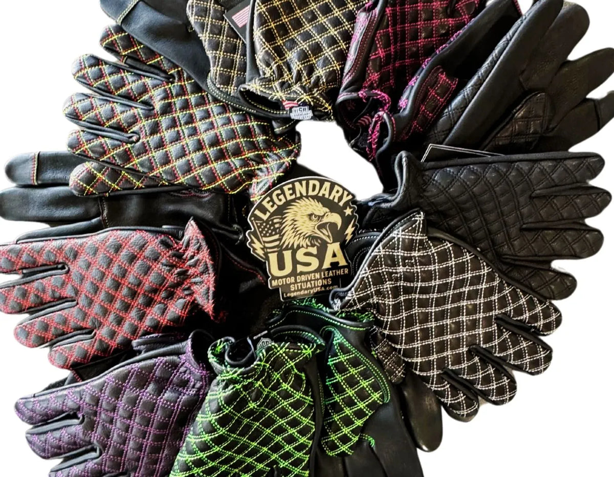 Double-Diamond Touchscreen Gloves by Legendary USA