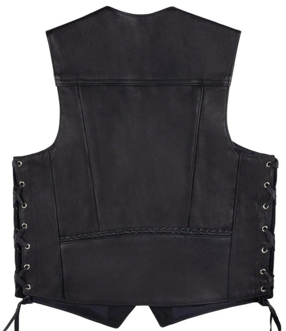 Legendary Gunslinger Men's Leather Vest by Legendary USA