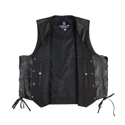 Legendary Gunslinger Men's Leather Vest by Legendary USA