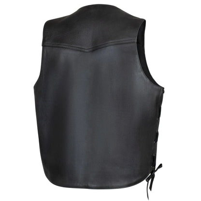 Legendary Peacekeeper Vintage Leather Gun-Pocket Vest by Legendary USA
