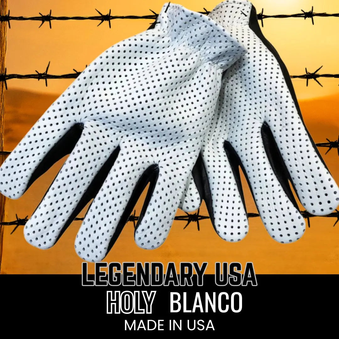 Holy Blanco Ventilated Gloves by Legendary USA