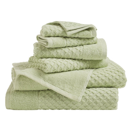 Cotton Diamond Waffle Weave Bath Towel Set - Grayson Collection by Great Bay Home