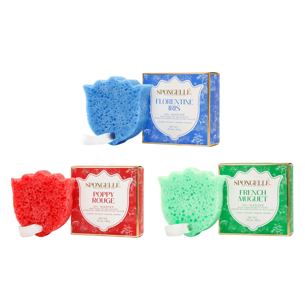 Les Fleurs Body Buffer Trio Set 1Body Wash Infused BufferTorqelo.com