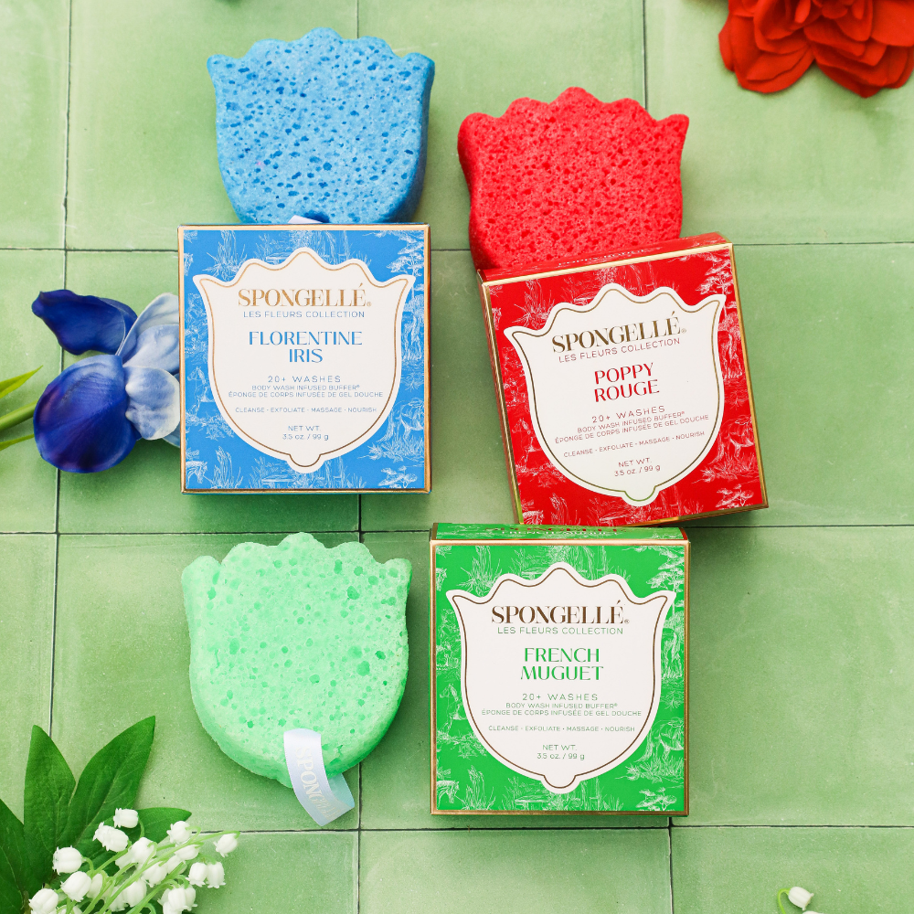 Les Fleurs Body Buffer Trio Set 1Body Wash Infused BufferTorqelo.com