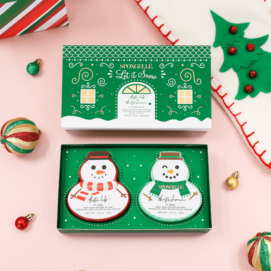Let It Snow | Holiday Snowman Gift SetBody Wash Infused BufferTorqelo.com