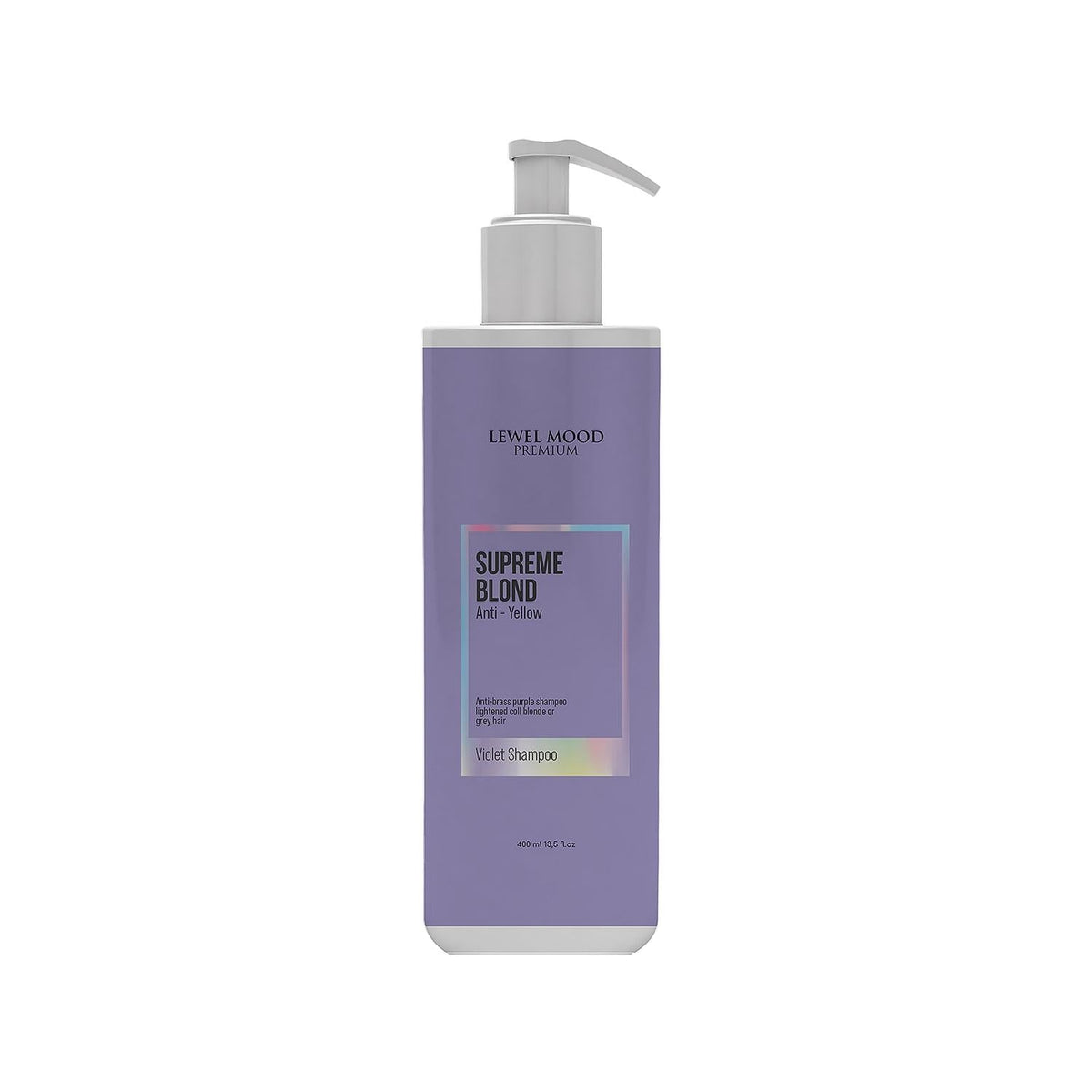 Lewel Mood Premium Supreme Blond Purple Shampoo - Anti-Brassiness, 13.53 fl ozShampooTorqelo.com
