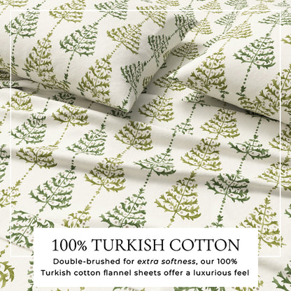 Turkish Cotton Flannel Sheet Set - Elevated Holiday Collection by Great Bay Home