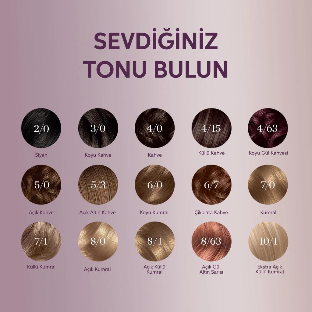 Wella Koleston Deluxe Ammonia-Free Hair Dye 4/63 Dark Rose Brown by Beauty Care Bag