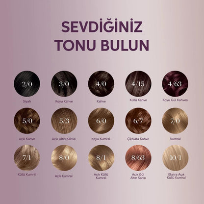 Wella Koleston Deluxe Ammonia-Free Hair Dye 4/63 Dark Rose Brown by Beauty Care Bag