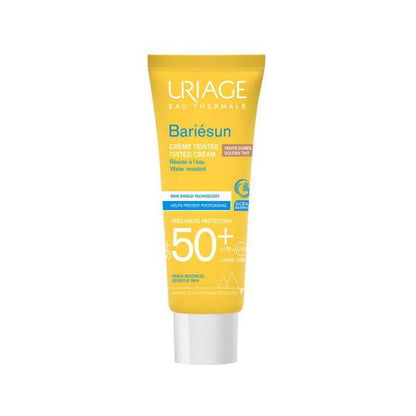 Uriage Bariesun Golden Tinted Sunscreen SPF 50+ - Anti-Aging Sun Protection for Sensitive Skin - Broad Spectrum UVA/UVB Defense, Non-Comedogenic, 1.69 fl oz by Beauty Care Bag