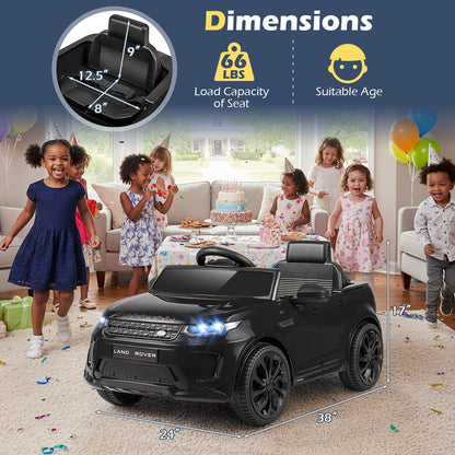 Licensed Land Rover Kids Ride on Car 12V Battery Powered Kids Electric CarTorqelo.com