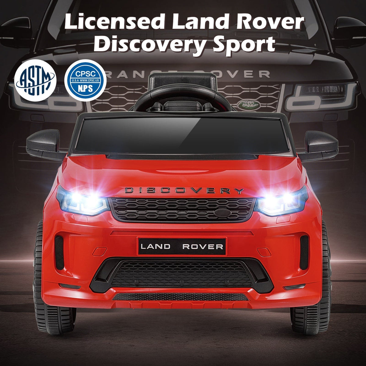 Licensed Land Rover Kids Ride on Car 12V Battery Powered Kids Electric CarTorqelo.com
