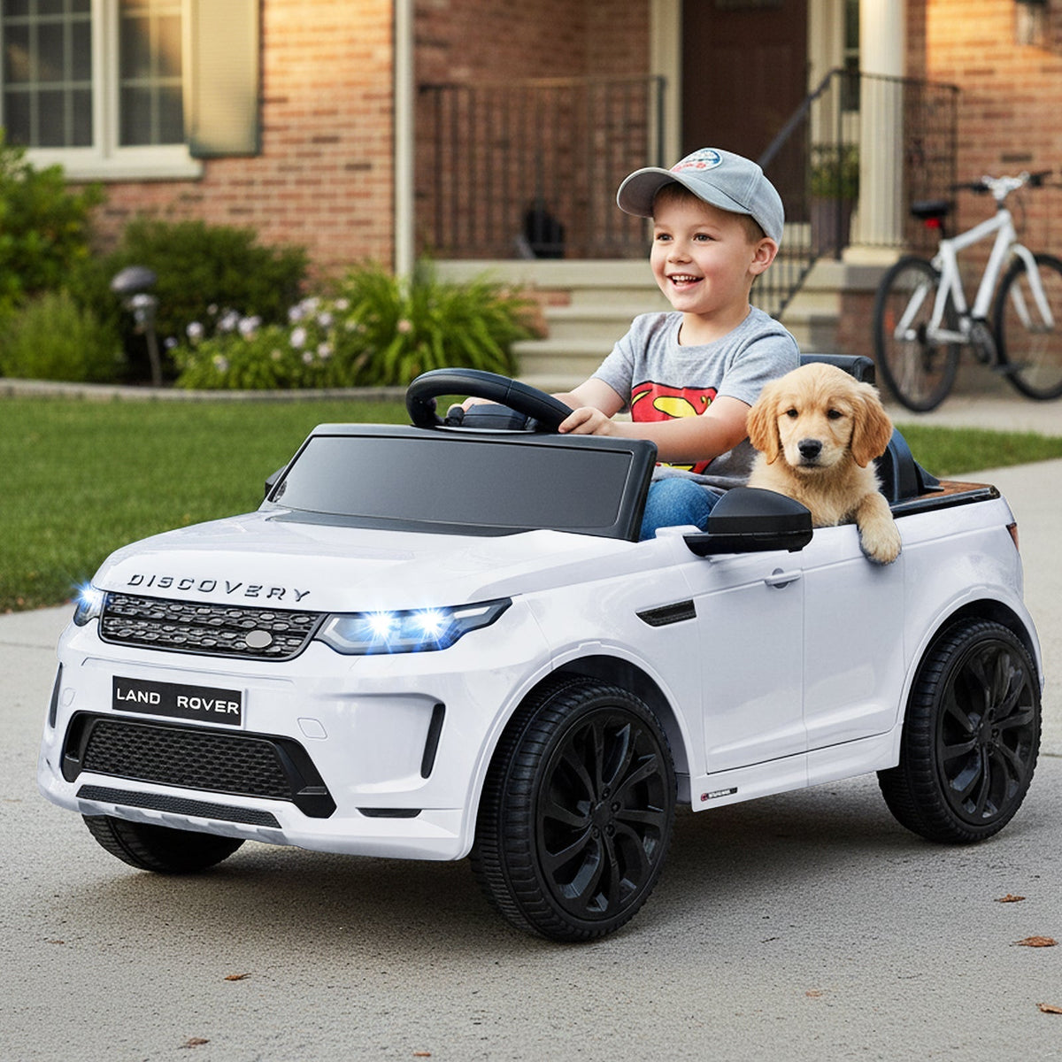 Licensed Land Rover Kids Ride on Car 12V Battery Powered Kids Electric CarTorqelo.com