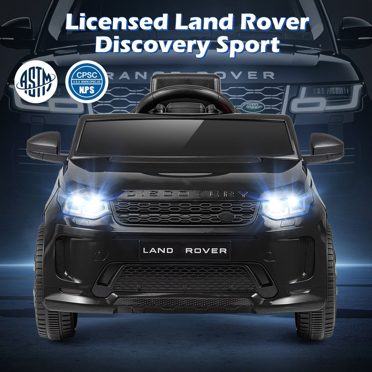 Licensed Land Rover Kids Ride on Car 12V Battery Powered Kids Electric CarTorqelo.com