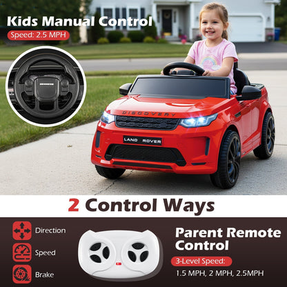 Licensed Land Rover Kids Ride on Car 12V Battery Powered Kids Electric CarTorqelo.com