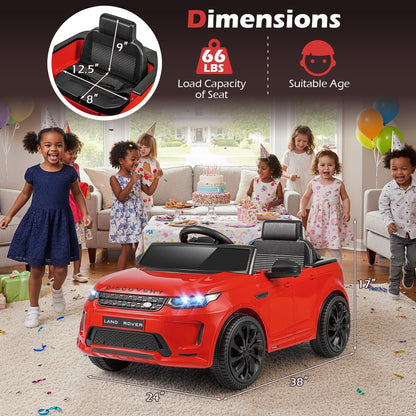 Licensed Land Rover Kids Ride on Car 12V Battery Powered Kids Electric CarTorqelo.com