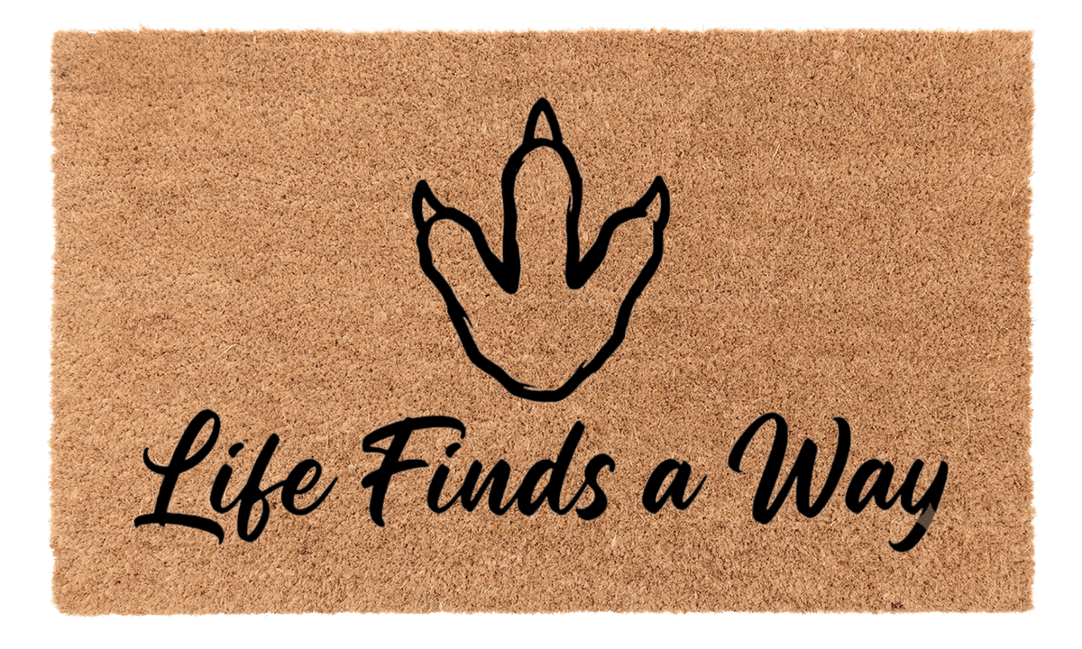 Life Finds a Way Coir MatTorqelo.com
