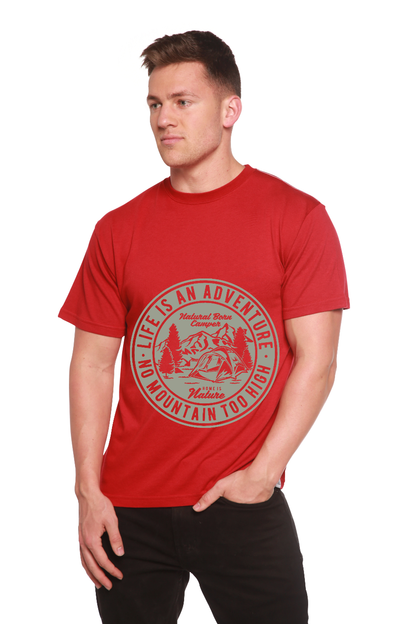 Life Is an Adventure men's bamboo graphic T-shirt – view 12