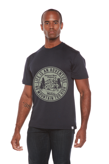 Life Is an Adventure men's bamboo graphic T-shirt – view 3