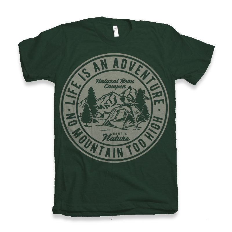 Life Is an Adventure men's bamboo graphic T-shirt – view 2
