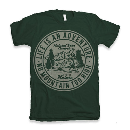 Life Is an Adventure men's bamboo graphic T-shirt – view 2