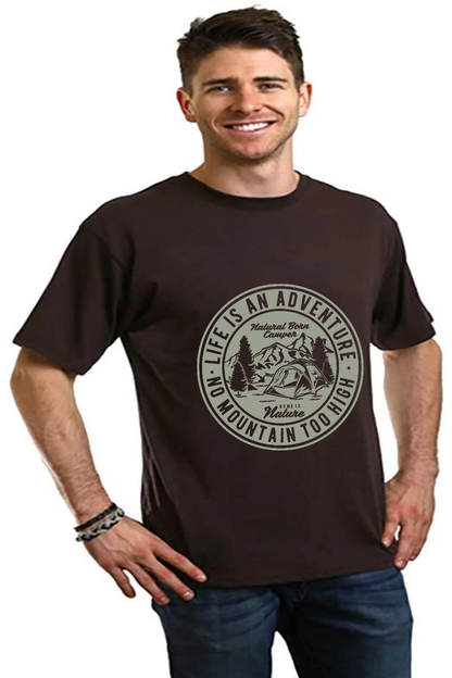 Life Is an Adventure men's bamboo graphic T-shirt – view 6