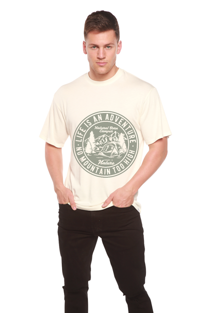 Life Is an Adventure men's bamboo graphic T-shirt – view 4